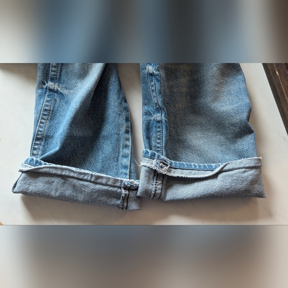 Buckaroo vintage wide leg distressed denims sz 34 waist altered leg cowgirlstyle - Picture 7 of 9